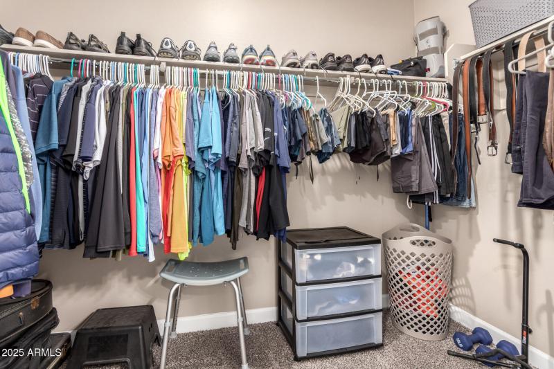 Spacious Primary Closet