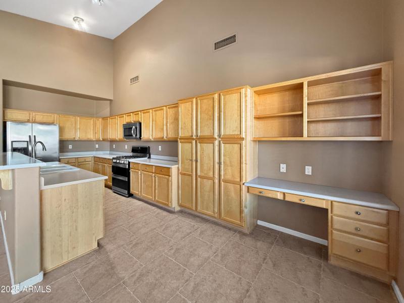 Kitchen with Built in Desk