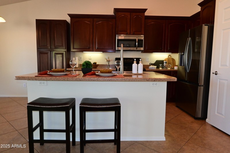 Open Kitchen with Island Seating