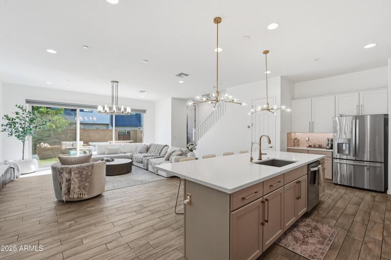 Updated kitchen island