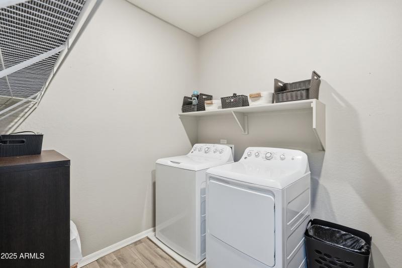 Upstairs laundry room