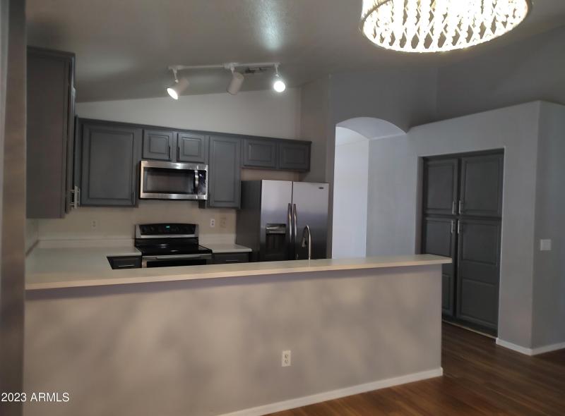 Kitchen with stainless appliances