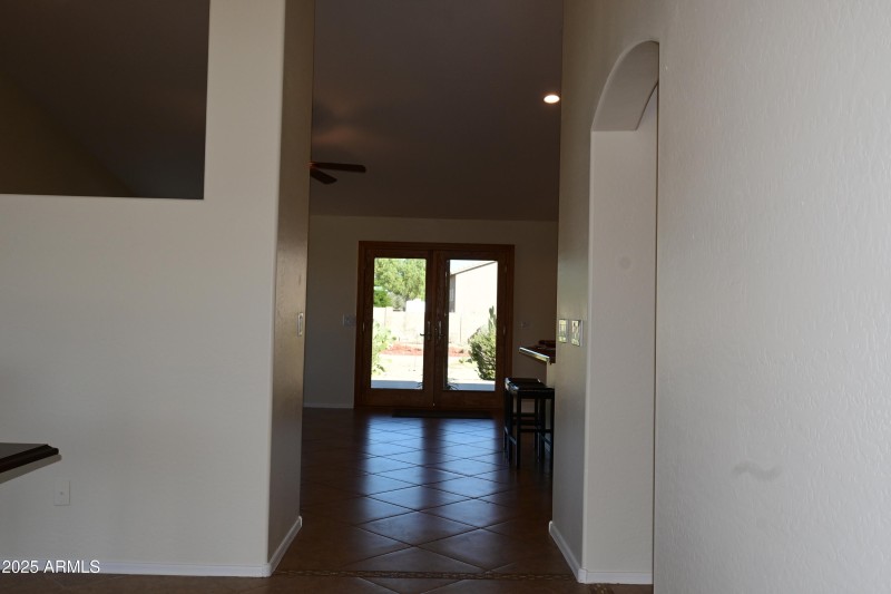 Bright Entry Hall with Patio View