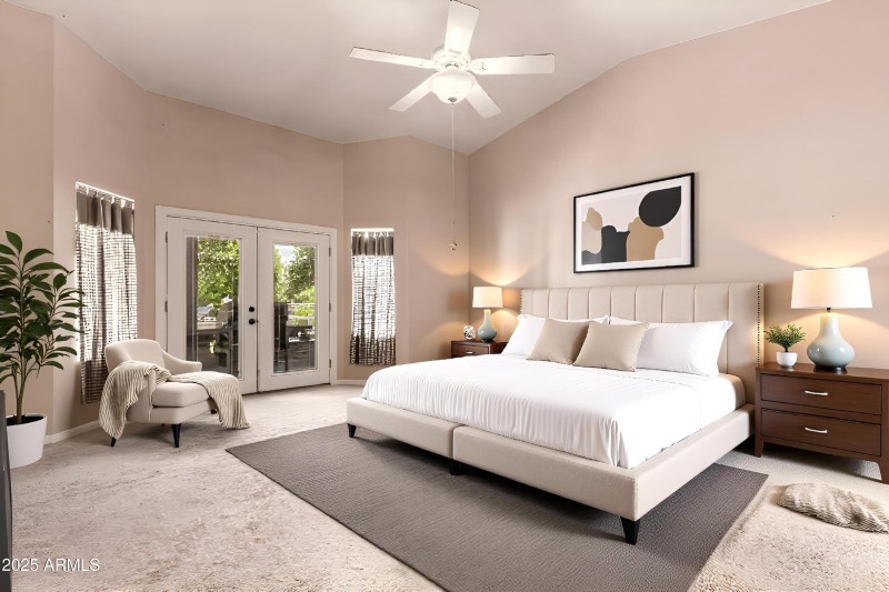 Bedroom with furniture