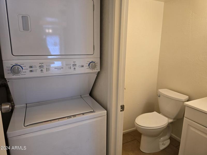 laundry in bathroom