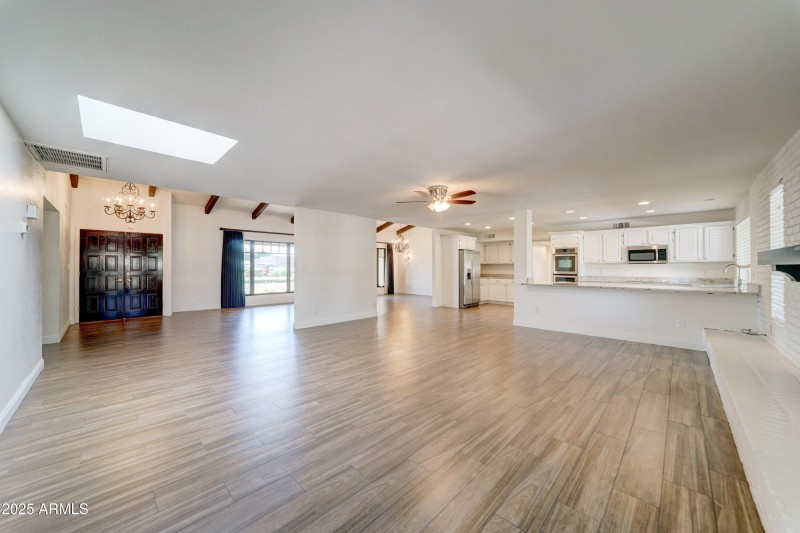 Great room open to kitchen