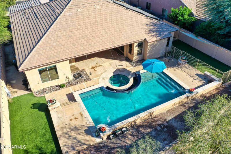 Resort pool and heated Spa