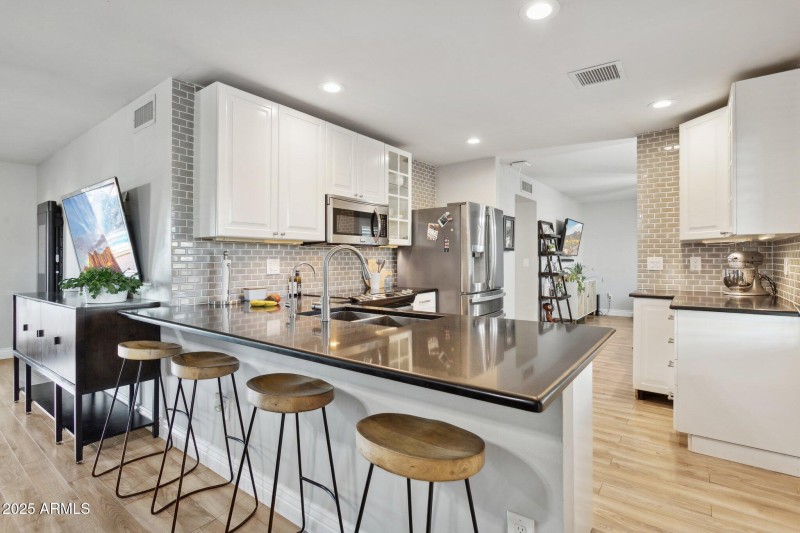 Remodeled kitchen