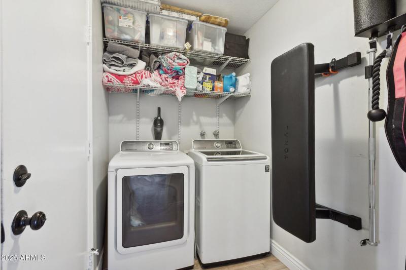 Inside laundry room