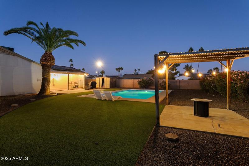 2 covered patio spaces