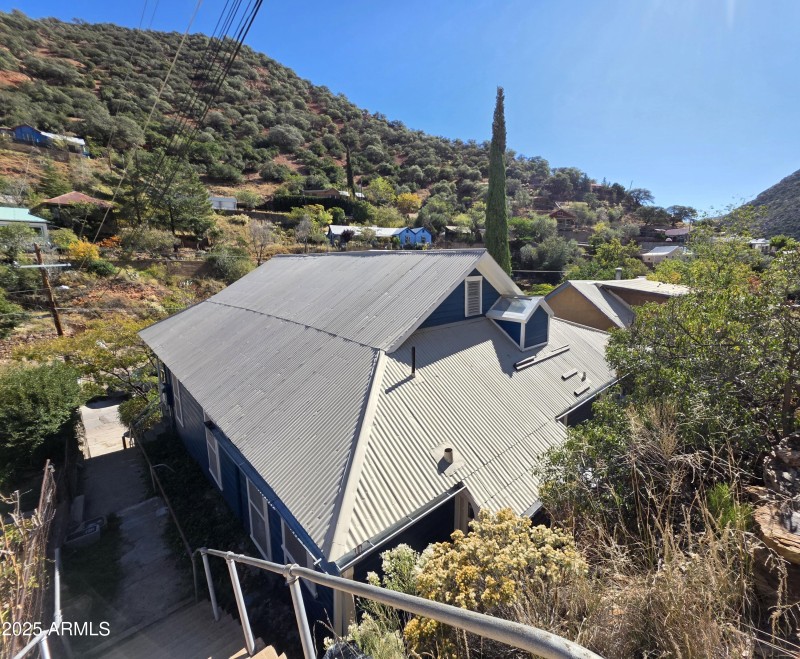 View of the back side of the roof