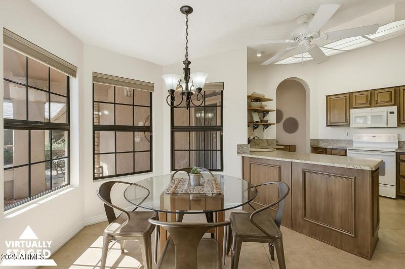 Virtually Staged Kitchen- Neutral Paint