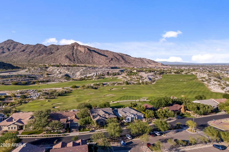 Golf Course Aerial Atop of Home