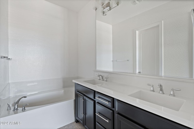 Primary bedroom's tub