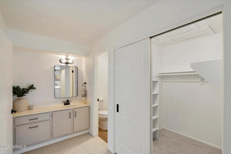 Upstairs Bathroom with Walk-In Closet