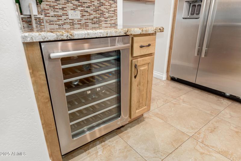 Kitchen wine fridge