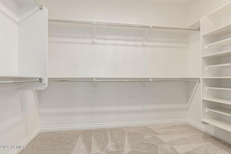 Main bedroom walk in closet