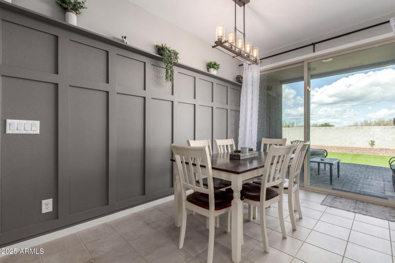 Dining and out to back