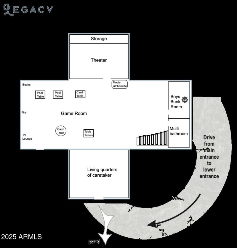 Legacy Basement floor plan