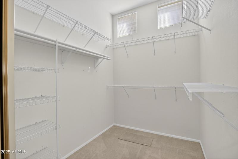 Spacious Walk In Closet