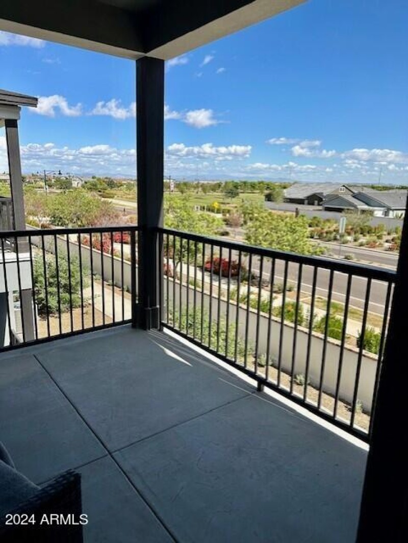 view from the 2nd level patio towards th