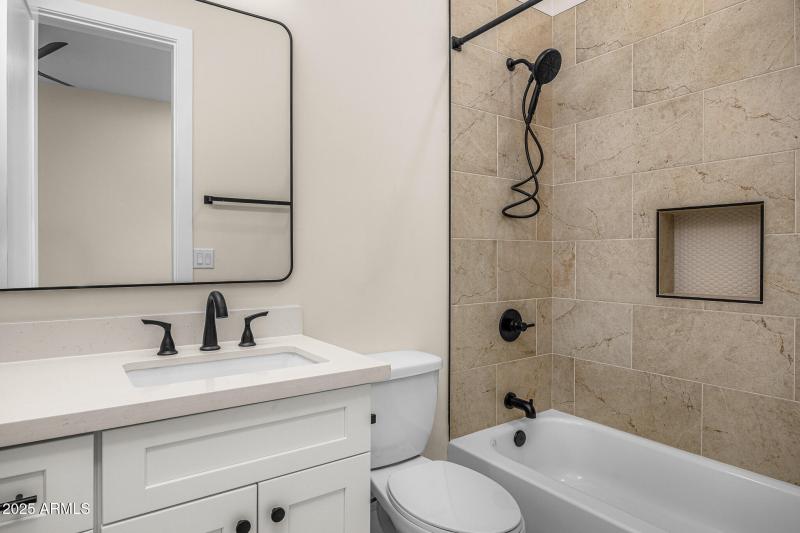 guest bathroom sample finishes