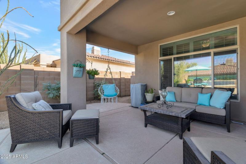 33572 N 79th Way backyard covered patio