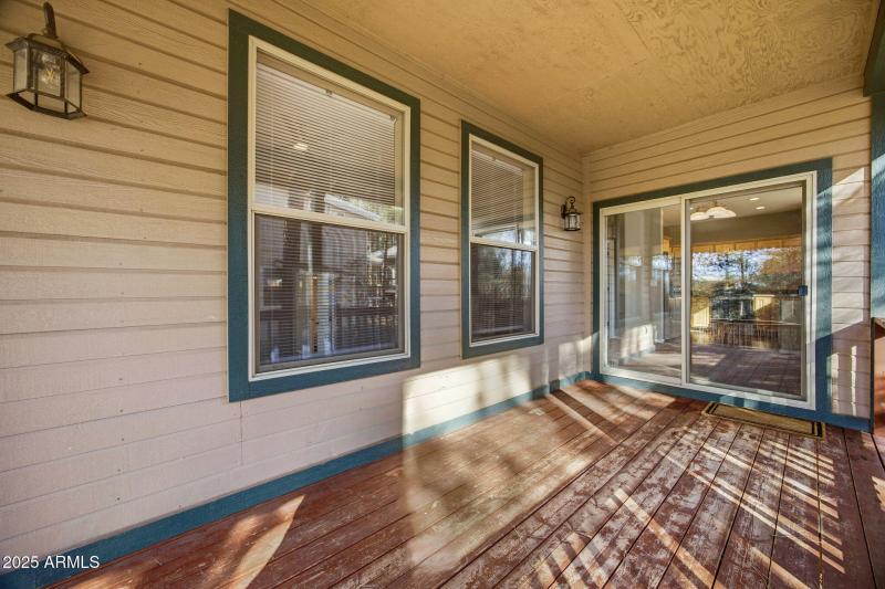 Outside covered decks