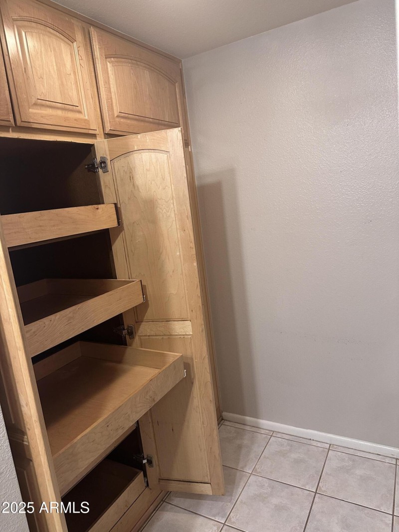Pantry with shelving