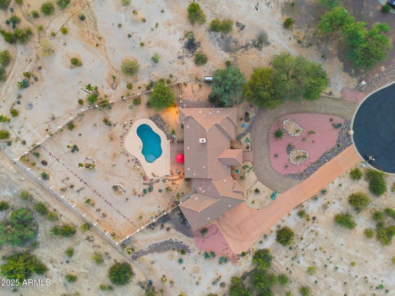 overhead view of acreage