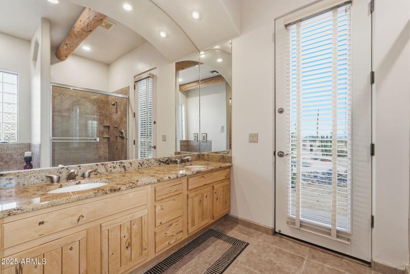 primary bath with exit to pool