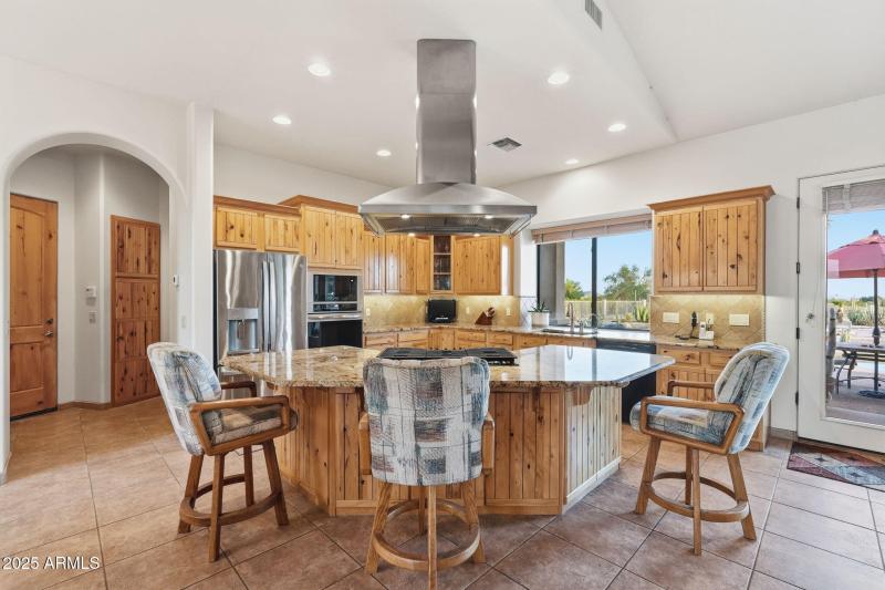 spacious kitchen with gas cooktop
