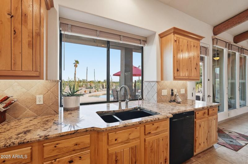 wash dishes with a great view