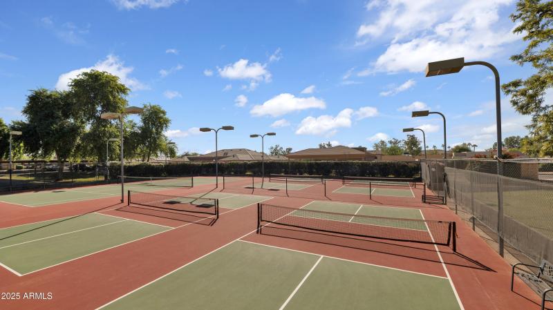 pickle ball/tennis court