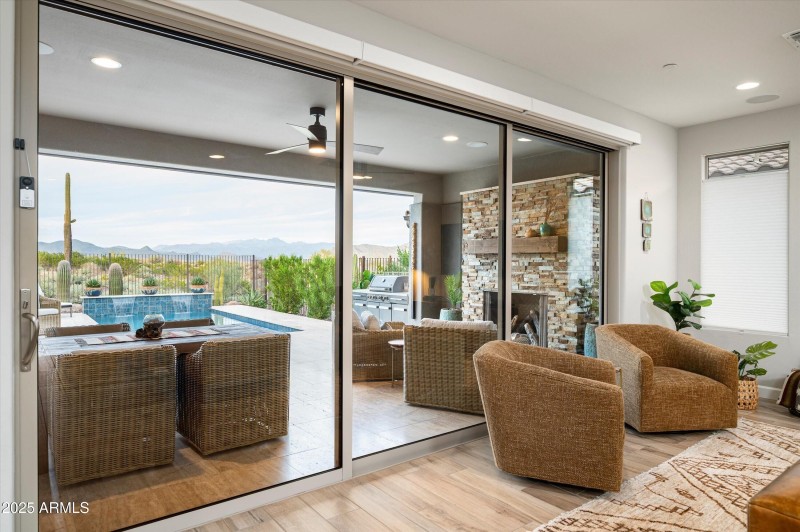 Upgraded Sliding Doors to Patio