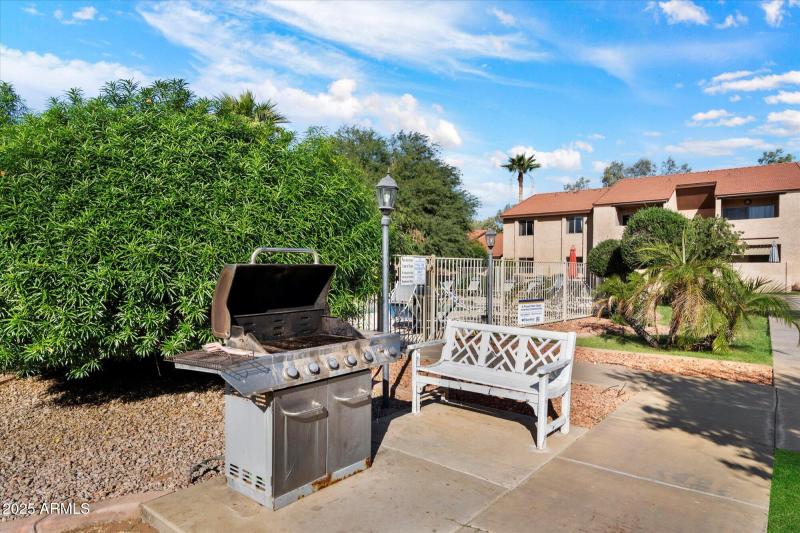 BBQ Space Adjacent to Pool