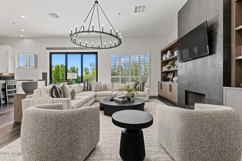 Great room - fireplace