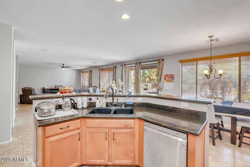 Kitchen to Family Room