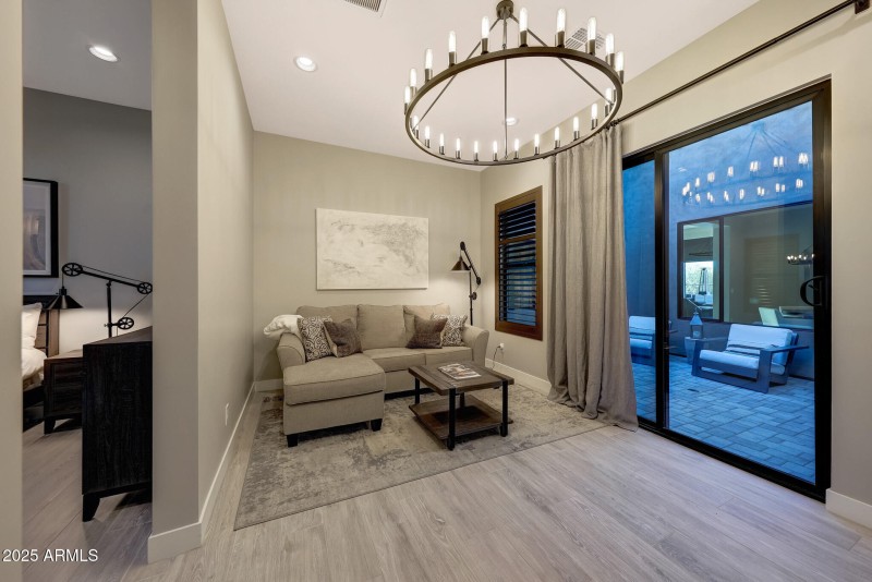 Casita Living Room to Courtyard