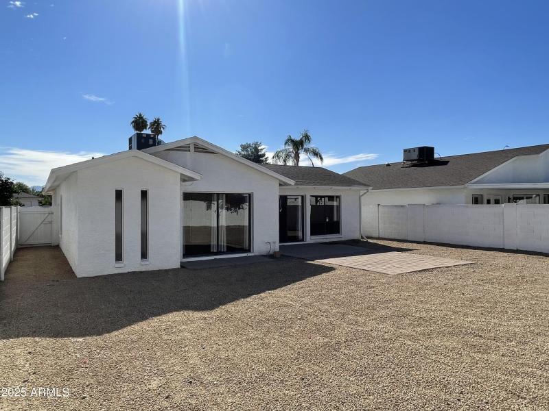 EXTENDED STONE PAVERS AT PATIO