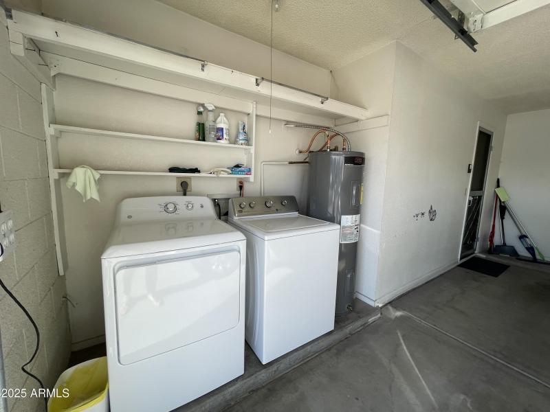 LAUNDRY IN GARAGE