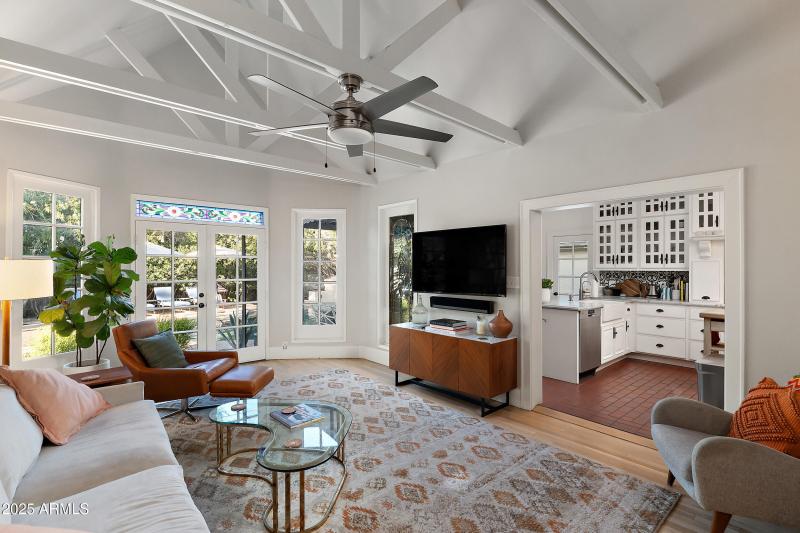 Living Room Opens to Kitchen