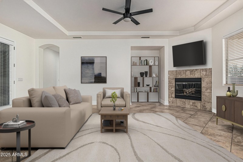 Living Room- Virtually Staged