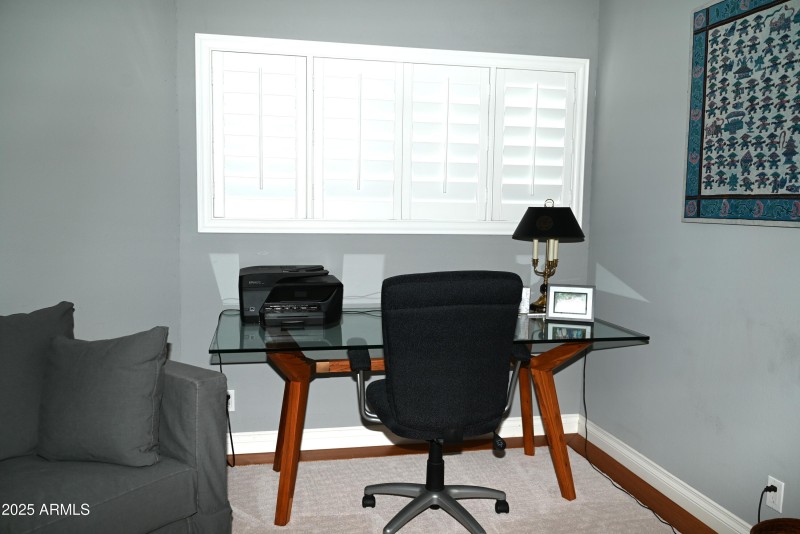 office area in 3rd bedroom