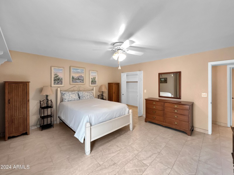 Master bedroom closet view