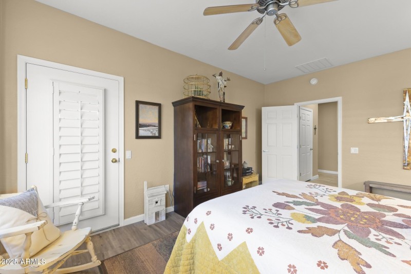 EXIT DOOR TO BACKYARD