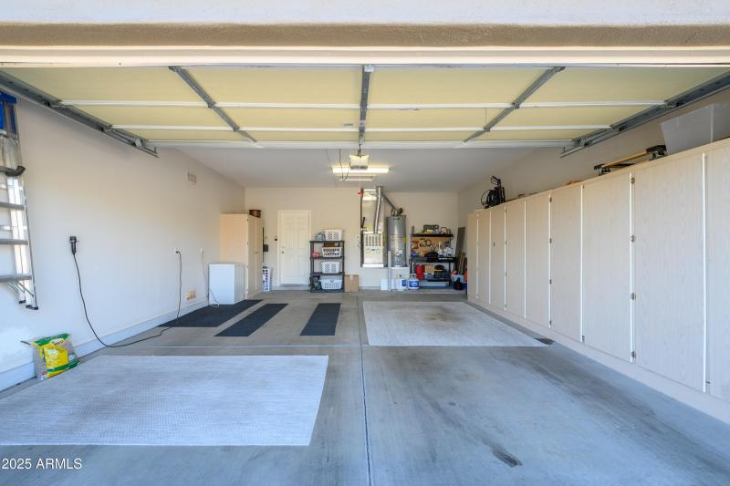 Extended Garage W Cabinets