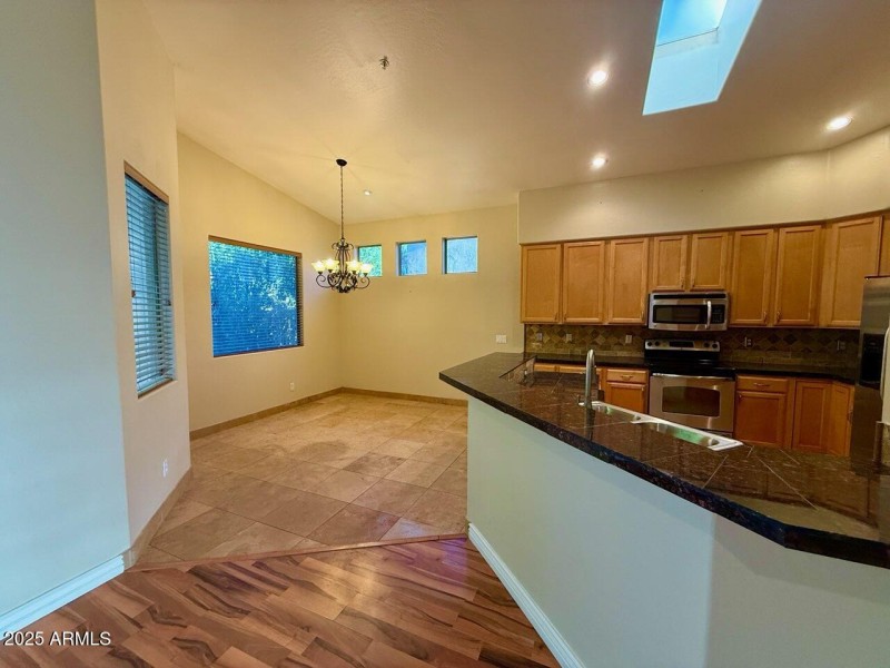 Dining Area and Kitchen from Living Room