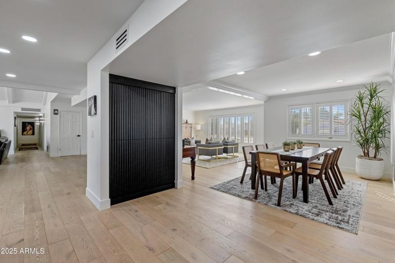 Dining Area and Custom Built-In Storage