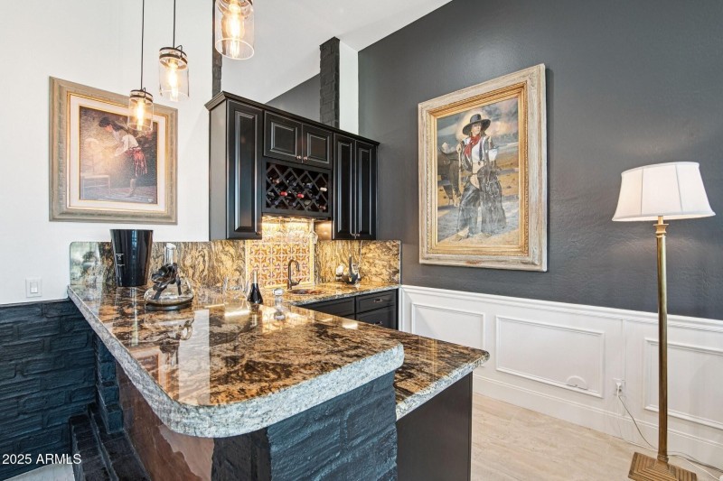 Wet Bar with Wine Storage